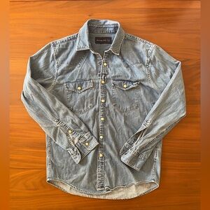 Abercrombie & Fitch Men's Western Denim Snap Shirt